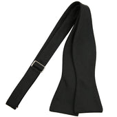 Butterfly Barathea Bow Tie - Black - Silk