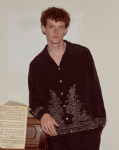 Beaded Epoque Long Sleeve Shirt