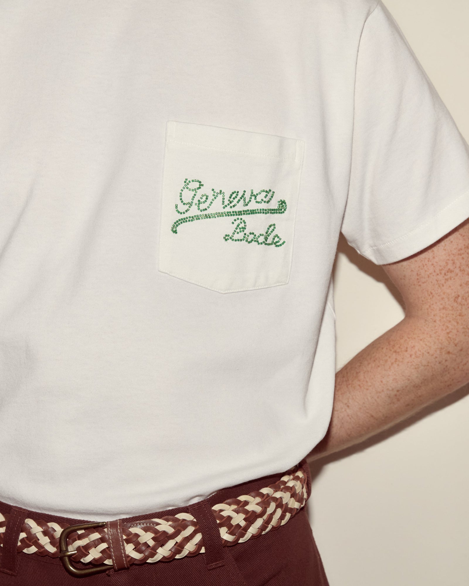 Beaded Geneva Pocket Tee