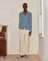 Beaded Sea Stripe Shirt