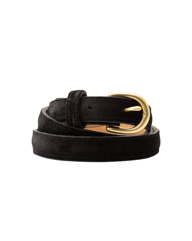 Suede Belt 25mm - Black