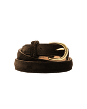 Suede Belt 25mm - Brown