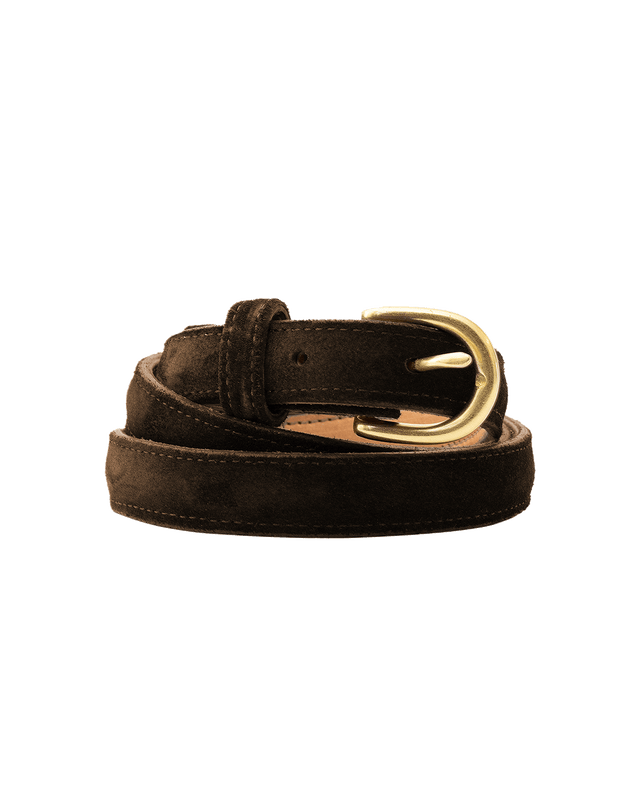 Suede Belt 25mm - Brown
