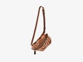 M S Belt Bag Palm Jacquard Cuoio