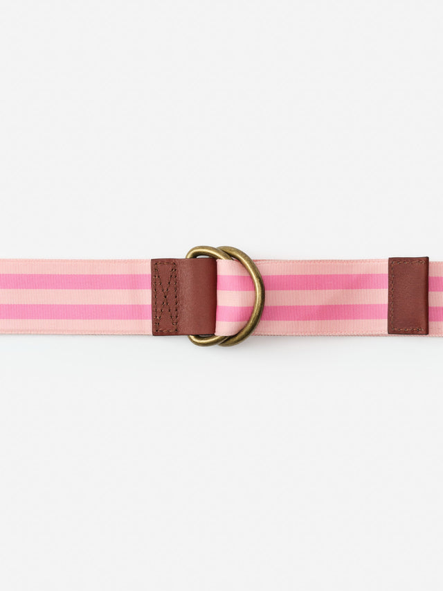 Pink Stripe Ribbon Belt | Men's Belts | J.McLaughlin