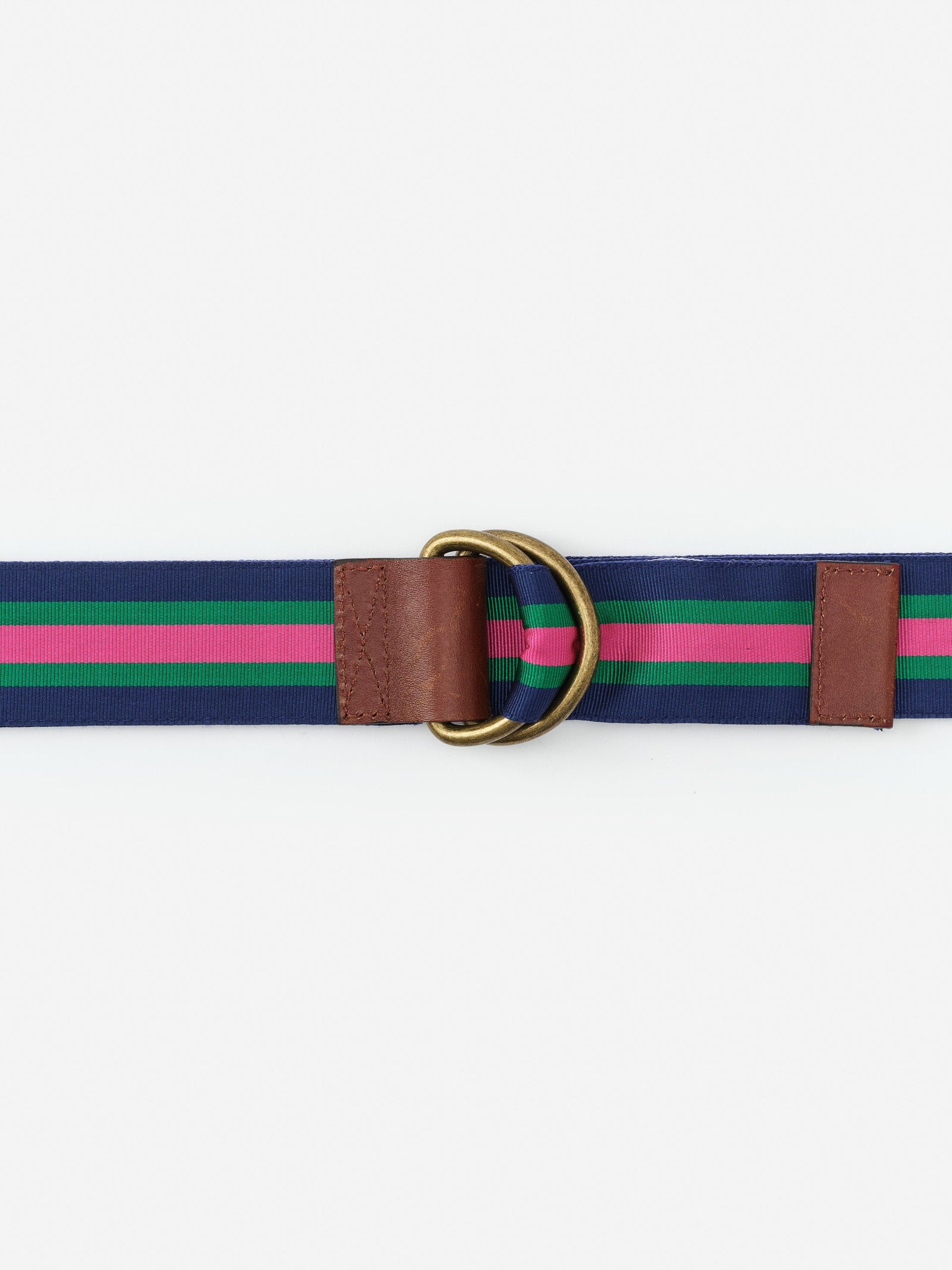 Pink Green Stripe Ribbon Belt Men S Belts J Mclaughlin