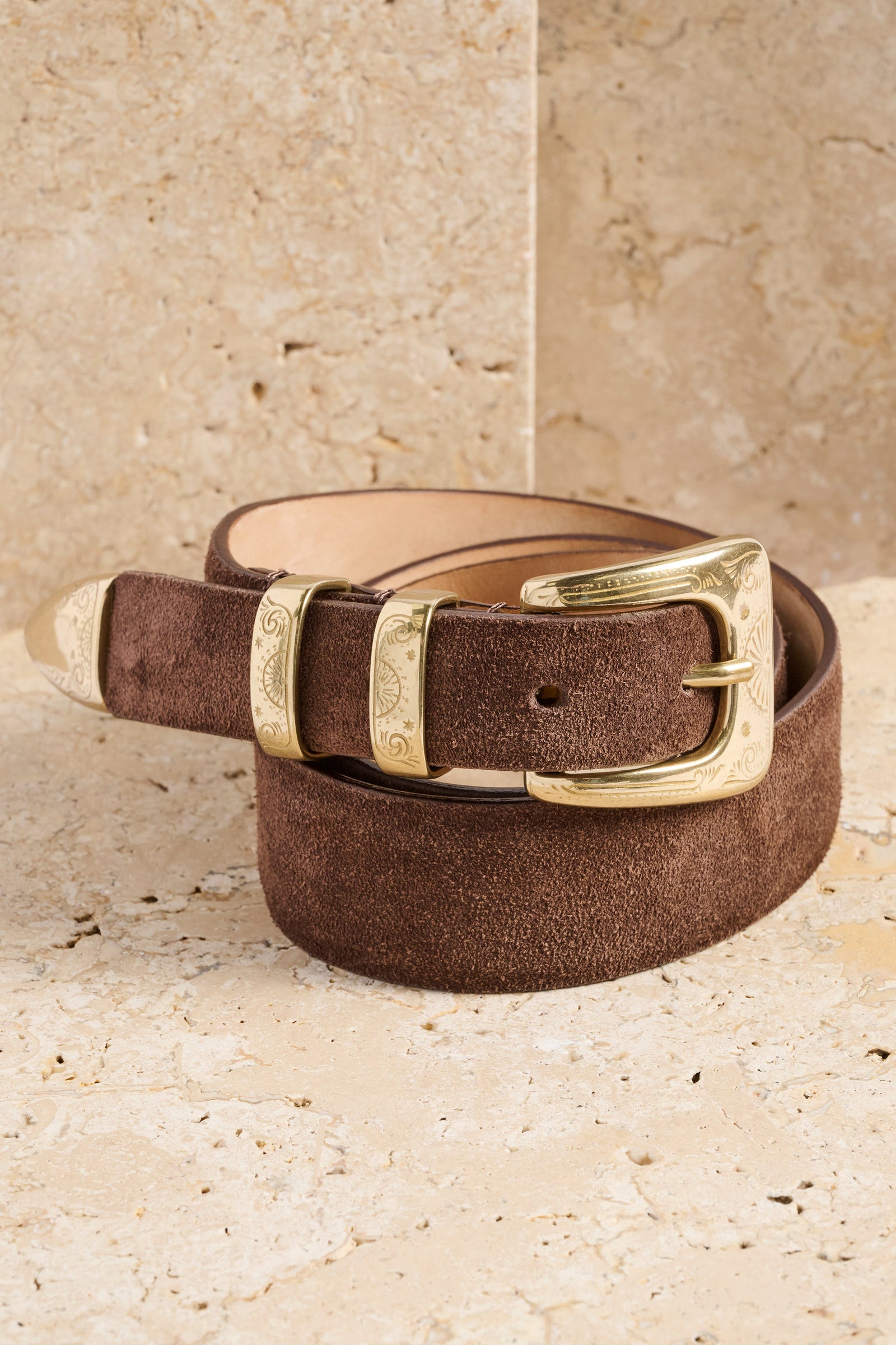 Stirling Suede Belt Mocha