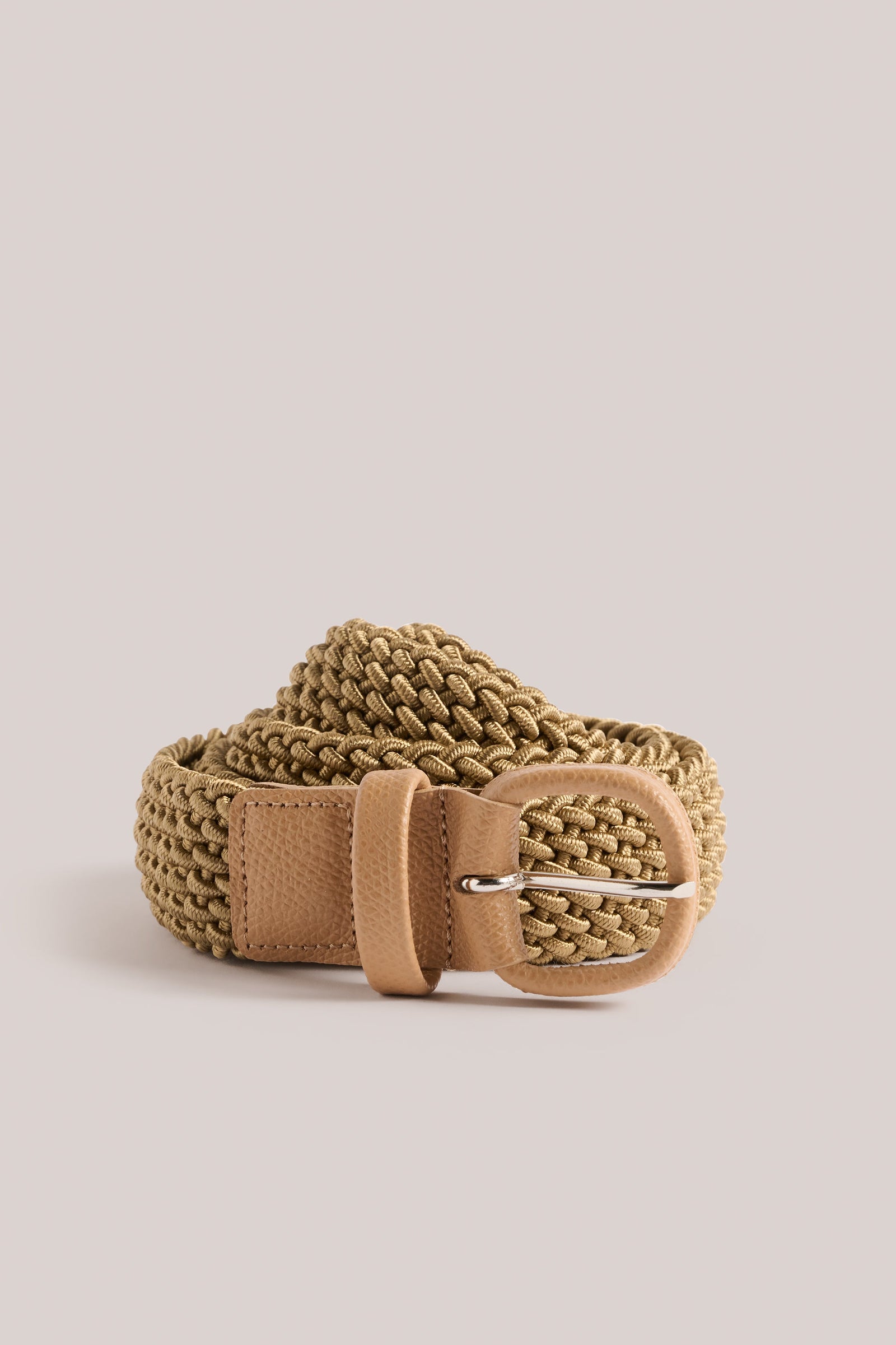 Woven Belt Elastic Leather
