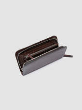 BERGE’ 01 - Brown Zip Around Leather Wallet
