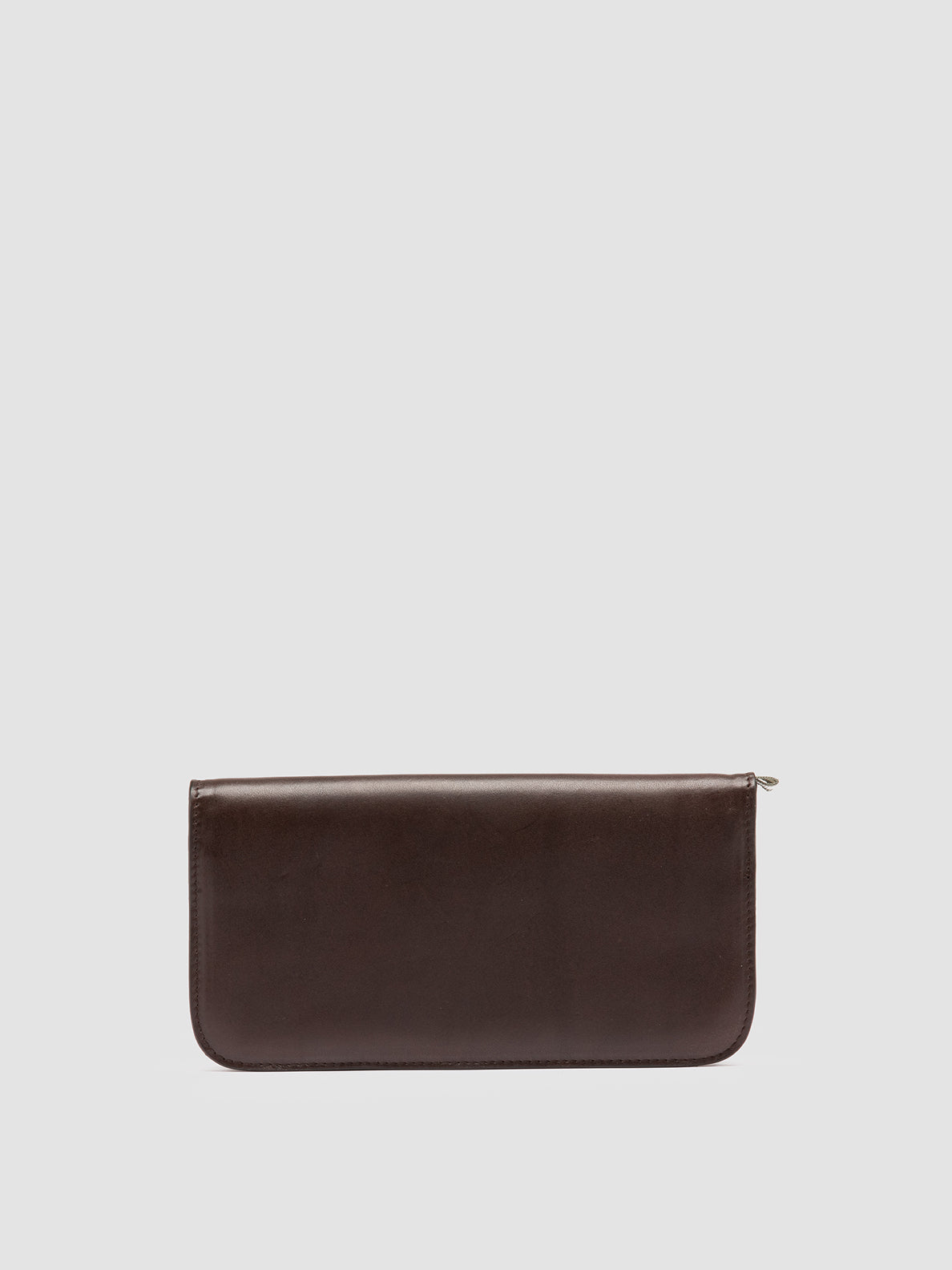 BERGE’ 01 - Dark Brown Zip Around Leather Wallet