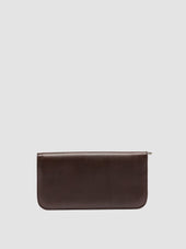 BERGE’ 01 - Dark Brown Zip Around Leather Wallet