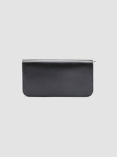 BERGE’ 01 - Black Zip Around Leather Wallet