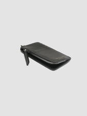 BERGE’ 103 - Black Woven Leather Card Holder