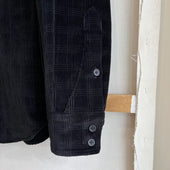 Deadstock Plaid Corduroy Sawtooth Western Shirt