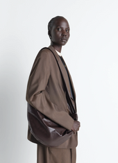 Medium Soft Croissant Bag In Paper Leather