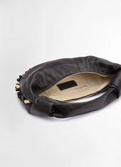 Mini Fortune Bag With Beads In Leather