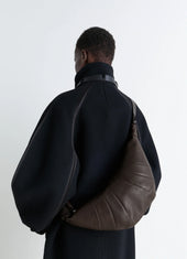 Rail Belt Medium Croissant Bag In Leather