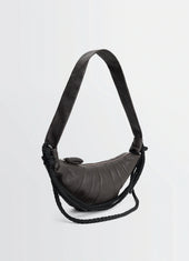 Braid Medium Croissant Bag In Leather