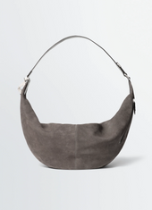 LARGE QUIVER CLIP BAG IN SUEDE LEATHER