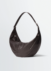 Large Quiver Clip Bag In Leather