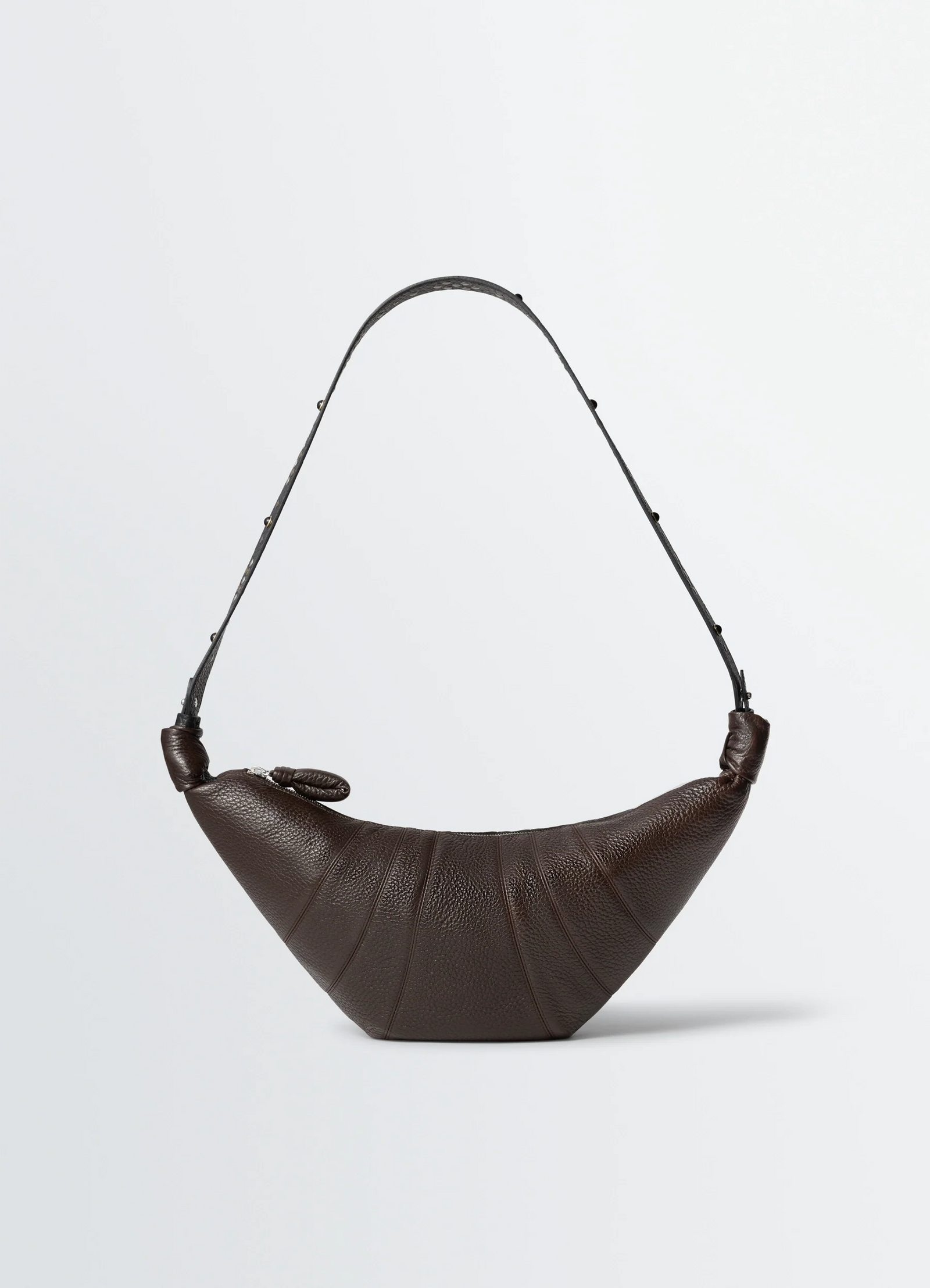 Western Studs Medium Croissant Bag In Leather