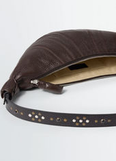 Western Studs Medium Croissant Bag In Leather