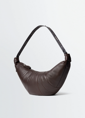Western Studs Large Croissant Bag In Leather