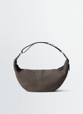 Quiver Clip Bag In Suede Leather