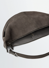 Quiver Clip Bag In Suede Leather