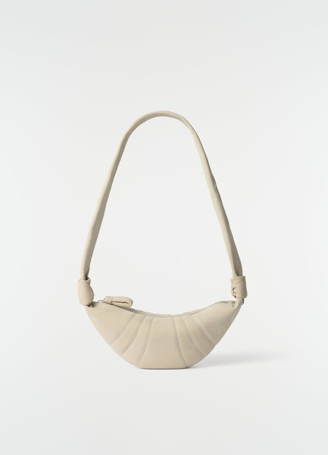 Small Croissant Bag In Alpaca Nubuck Leather
