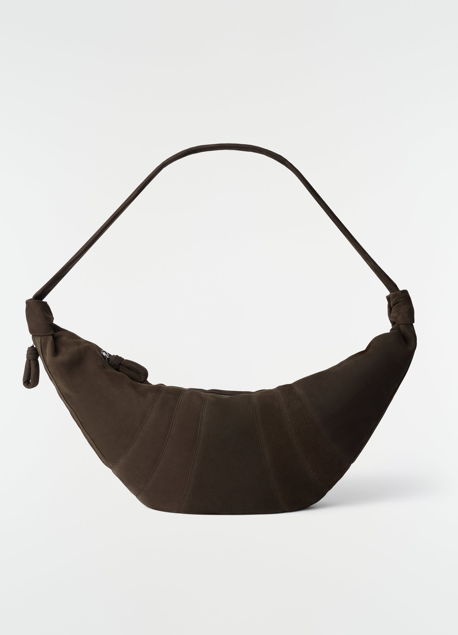 Large Croissant Bag In Alpaca Nubuck
