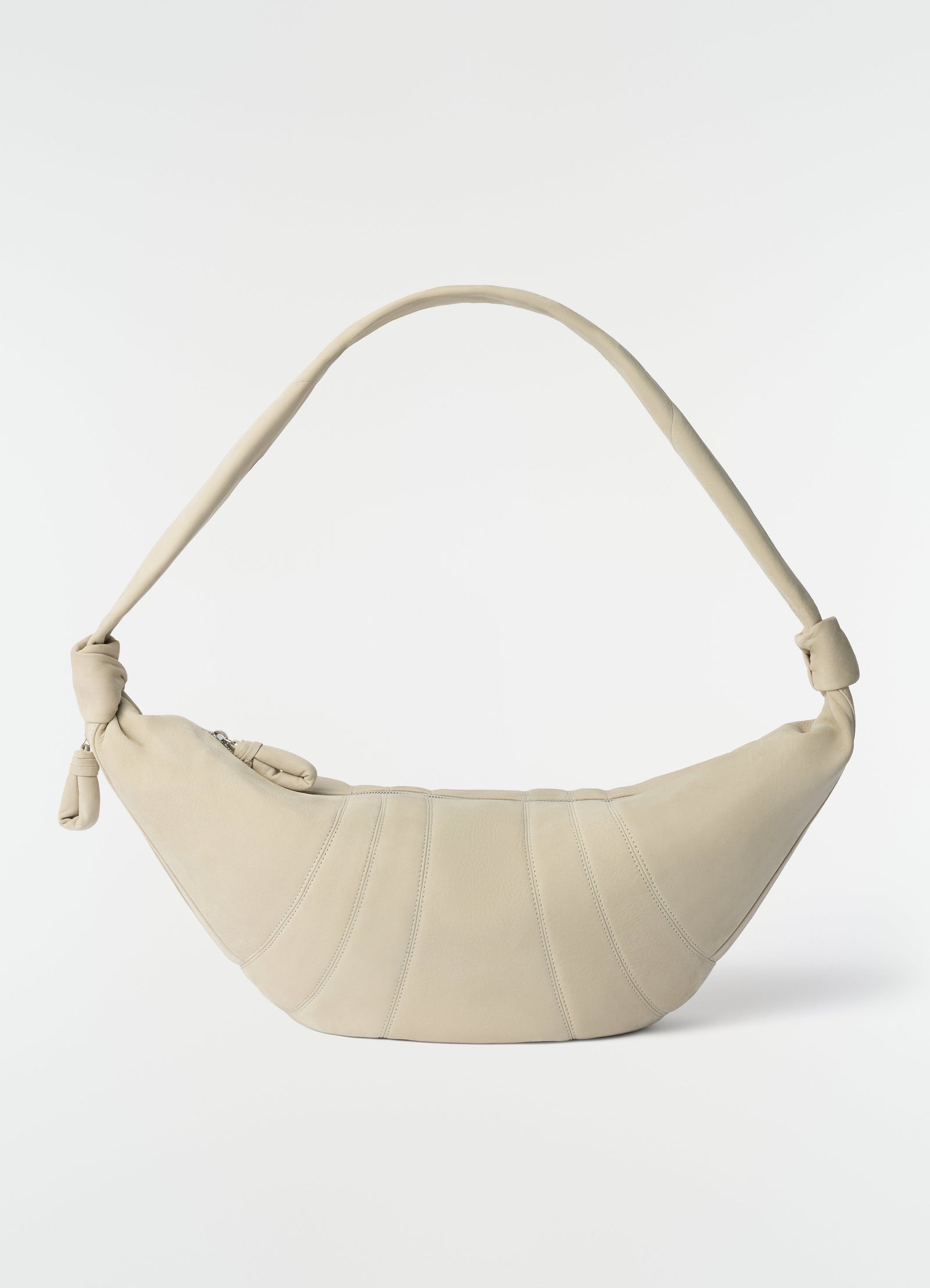 Large Croissant Bag In Alpaca Nubuck