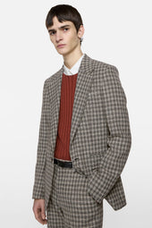 Fitted Wool Suit Jacket