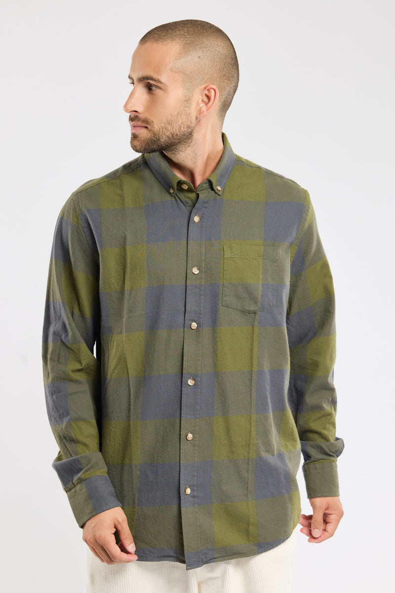 Chemise à carreaux ELMAN - coton