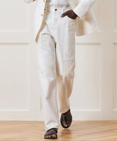 Relaxed Selvedge Jean in Distressed White