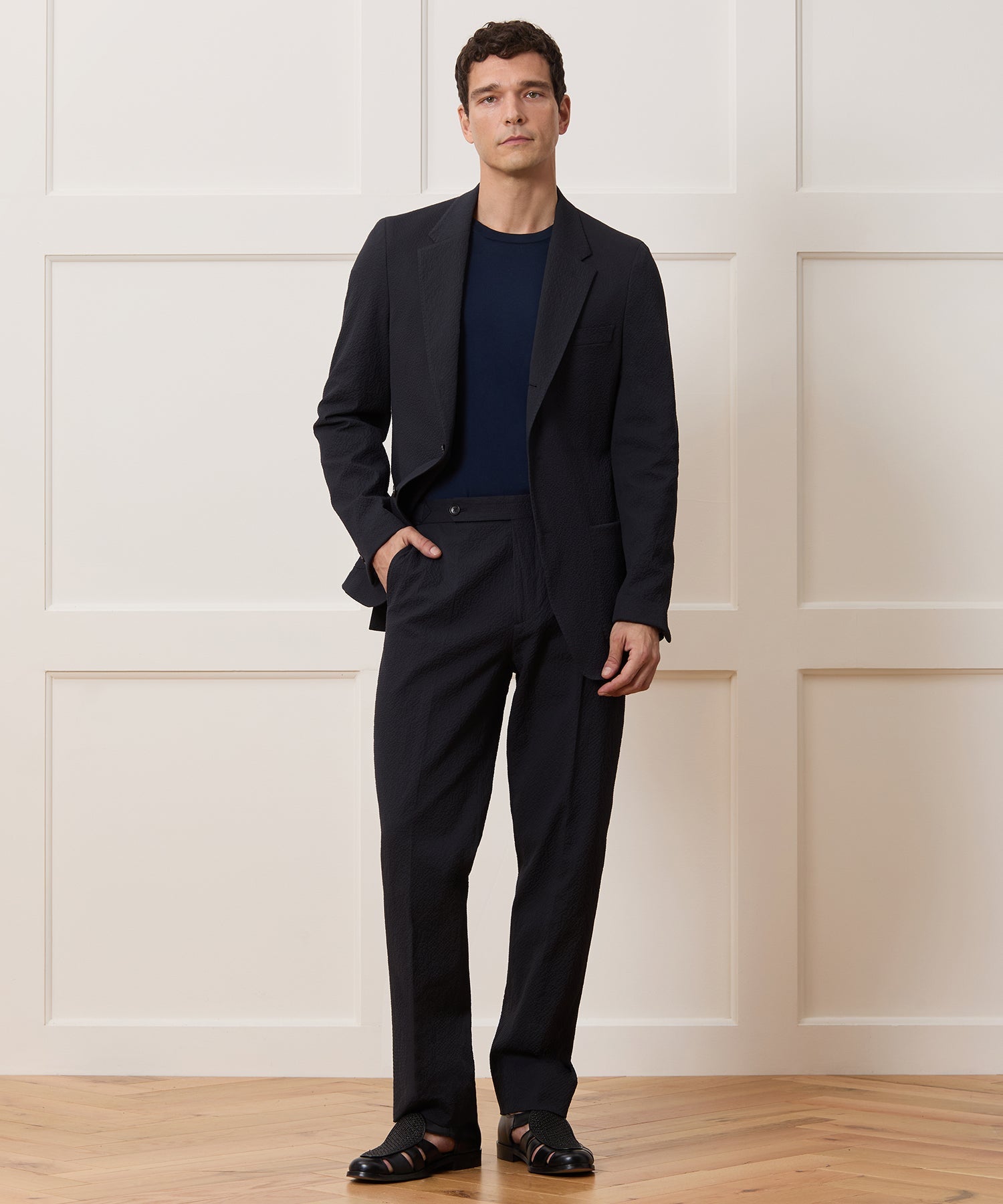 Italian Seersucker Madison Suit