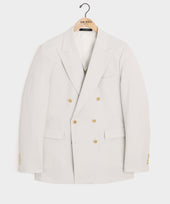 Italian Seersucker Double Breasted Suit Jacket