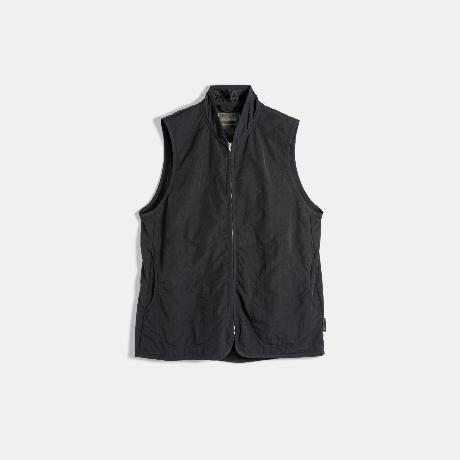 Black Edition Unwadded High Neck Gilet