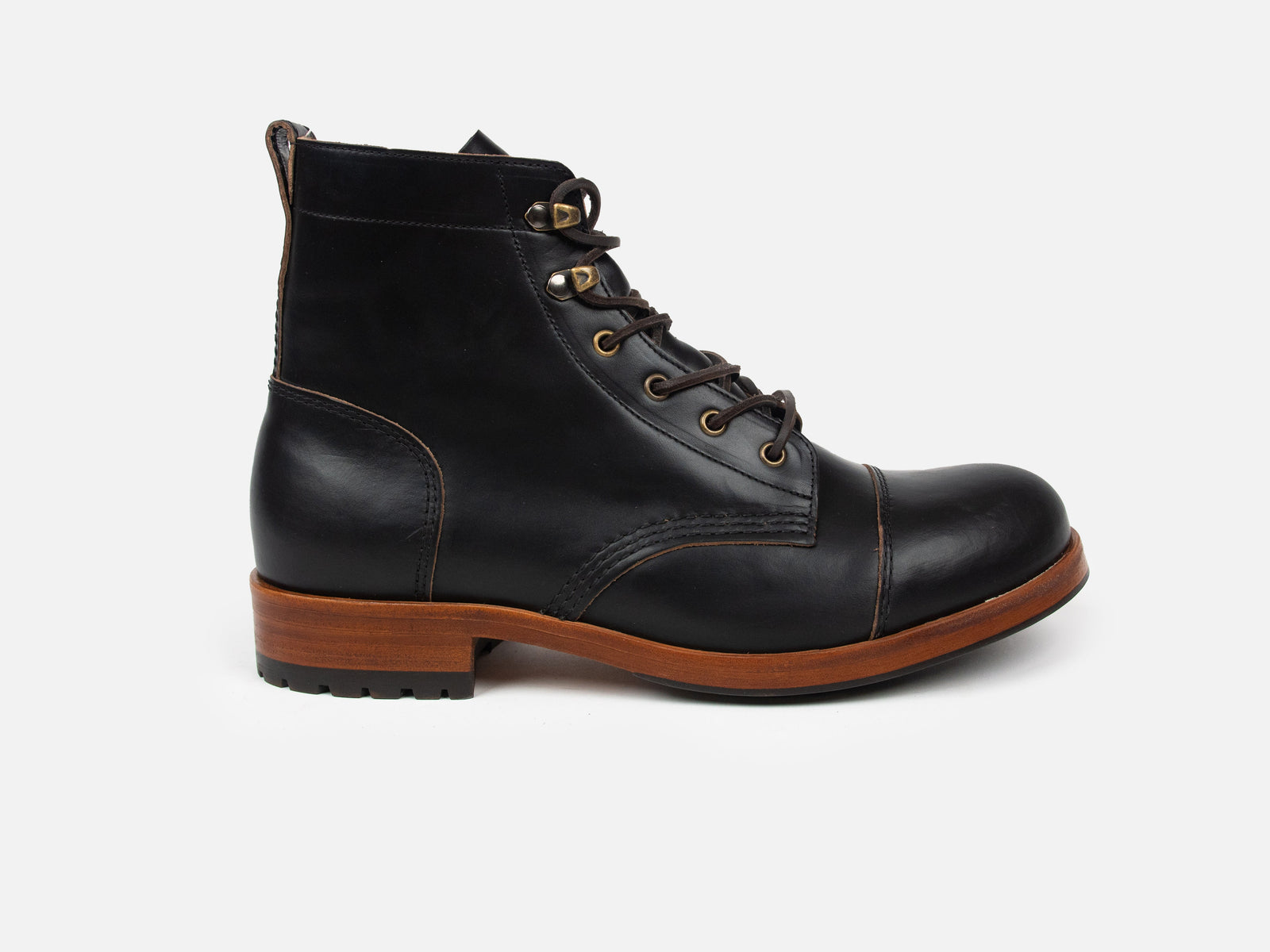 The MATLOCK Service Boot - Horween Black Leather