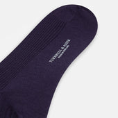 Purple Mid Length Merino Socks
