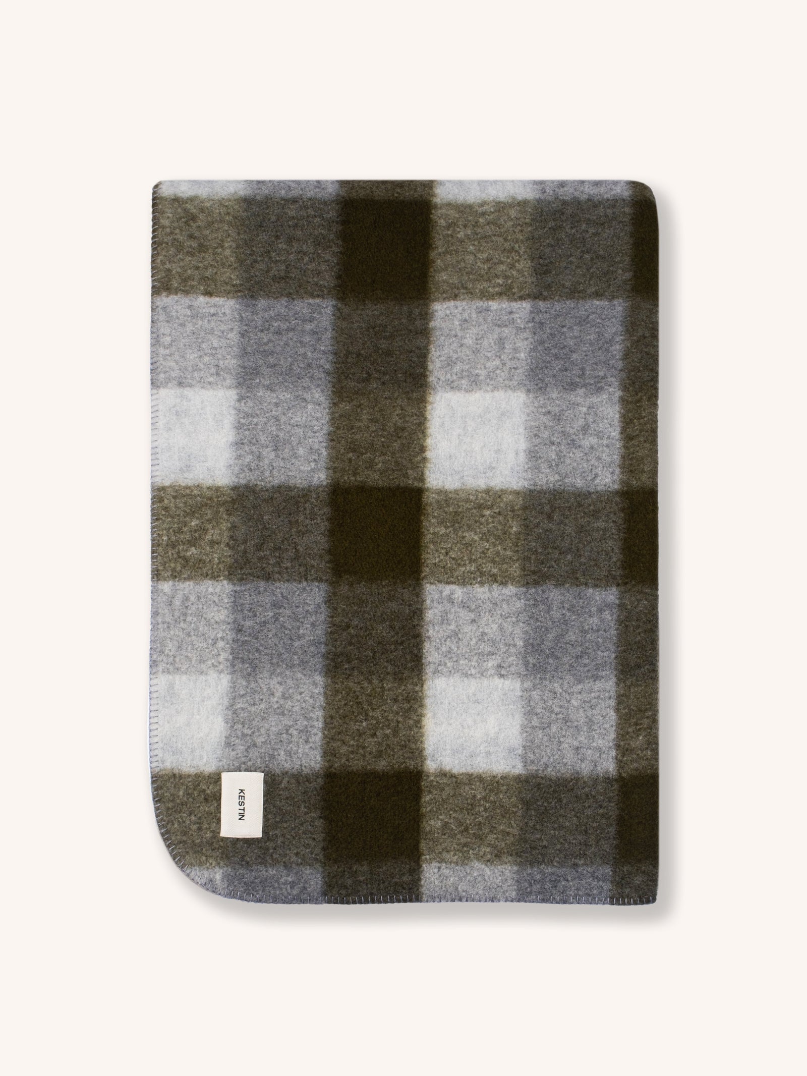 Blanket In Check Italian Wool