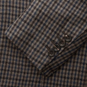 Blue Check Merino Barrington Blazer