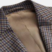 Blue Check Merino Barrington Blazer