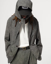 Jackie Scarf Giorgio Cotton Asphalt