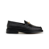 The Mason Horse Bit Loafer Onyx Croc