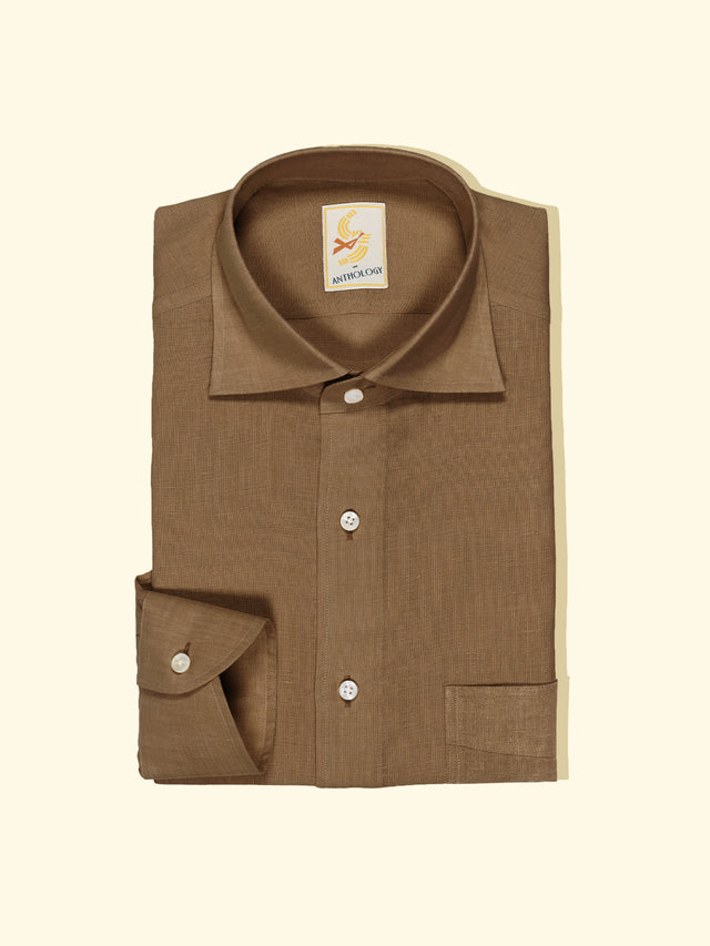 Cinnamon Linen Shirt — The Anthology