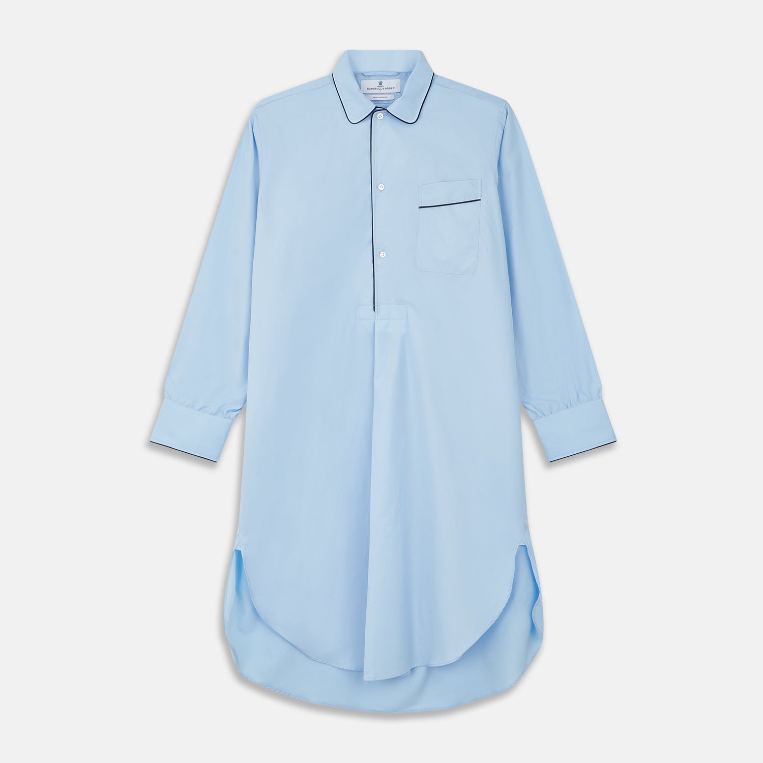 Light Piped Cotton Nightshirt