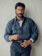 Blue Jaspe Big Yank X Buck Mason Classic Work Shirt