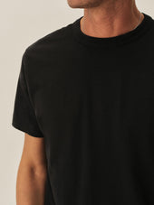 Slub Curved Hem Tee