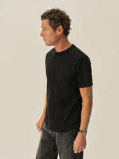 Slub Curved Hem Tee